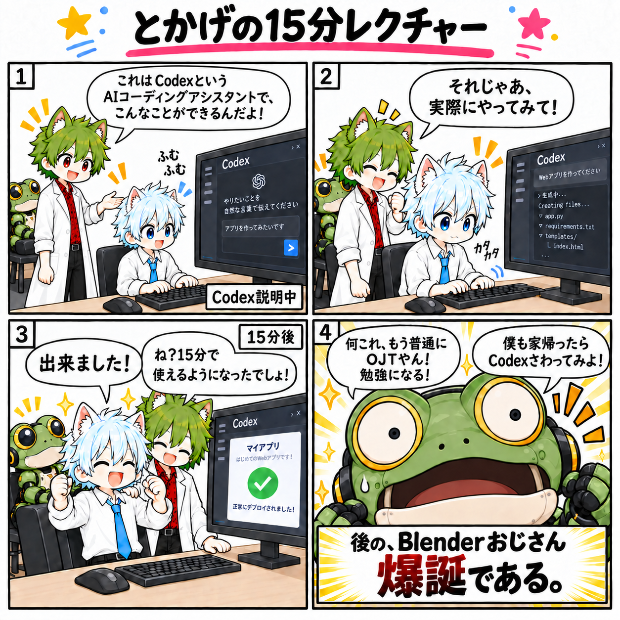 4コマ「15分レクチャー」